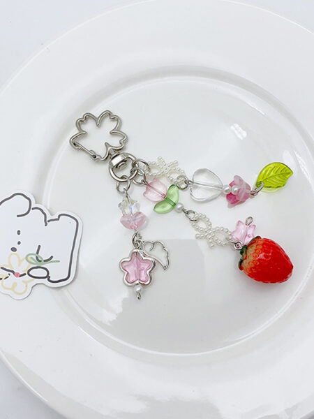 Y2K Phone Charm Bow Heart Star Keychain Pendant Kawaii Key Chain Bag Phone Chain Cute Accessory For Girls Women Jewelry