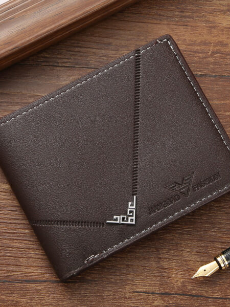 Fashionable MEN'S Short Wallet, Multifunctional, Lightweight and Compact, Wear-resistant Coin Purse N815