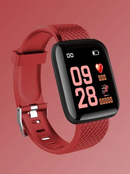 116plus-sports smart watch for men and women, waterproof bracelet accessory with heart rate and blood pressure control, compatib