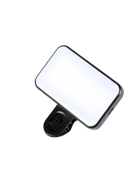 Portable Mini Selfie Fill Light Rechargeable 3 Modes Adjustable Brightness Clip On For Phone, Laptop, Tablet Meeting, Make Up
