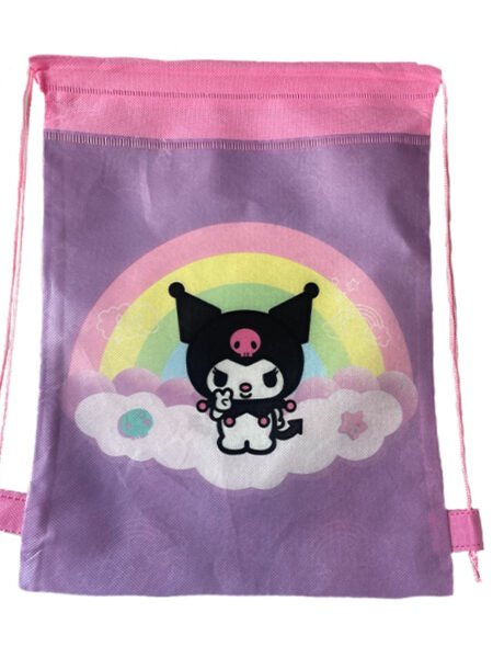 MINISO Kuromi Schoolbag Junior High School Female Korean Version Large-capacity Casual Backpack Primary School Students Backpack