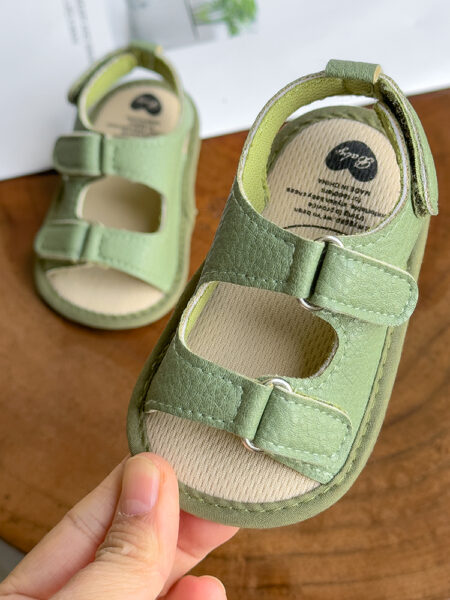Baby Boys Girls Summer Sandals Closed-Toe Infant Soft Rubber Sole Outdoor Shoes for Toddler First Walkers