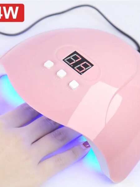 54W UV Led Lamp Nail Dryer For All Types Gel Varnish Polish Curing 18pcs Leds Lamp for Nail Manicure Machine USB Connector