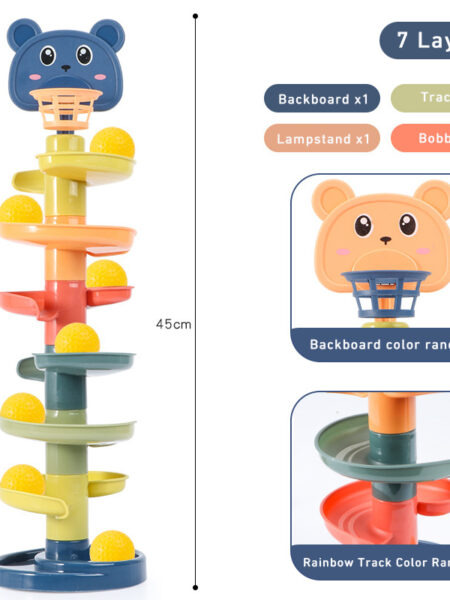 Montessori Toys Baby 0 12 24 36 Months Track Rolling Ball Push Pop Sliding Ball Early Education Toys Games Children Sensory Toy