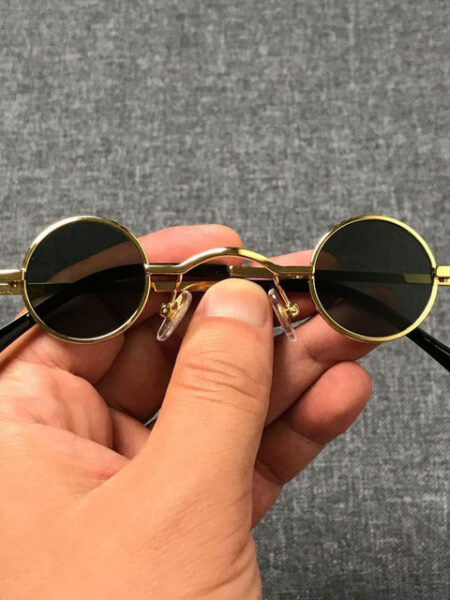 New Punk Round Retro Sunglasses For Men And Women Ultra Small Frame Hip Hop Style Ins Fashion Dropshipping 2023