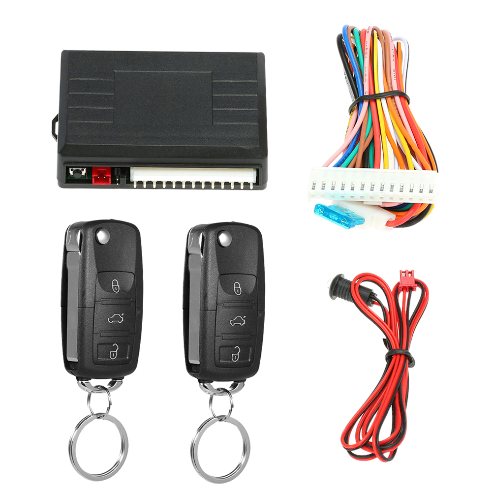 Universal Car Door Lock Trunk Release Keyless Entry System Central Locking Kit With Remote Control