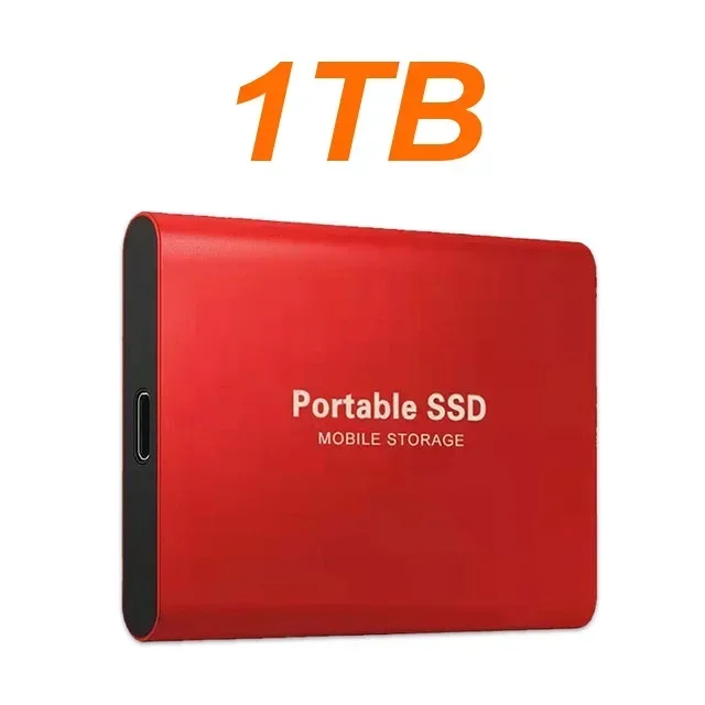 External Hard Drive 1TB Portable SSD 2TB External Solid State Drive USB 3.1/Type-C Hard Disk High-Speed Storage for PC/Mac/Phone