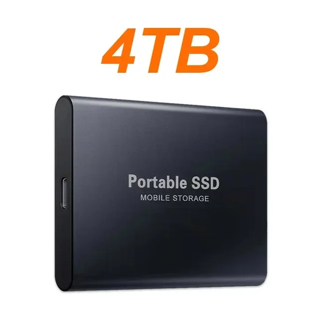 External Hard Drive 1TB Portable SSD 2TB External Solid State Drive USB 3.1/Type-C Hard Disk High-Speed Storage for PC/Mac/Phone