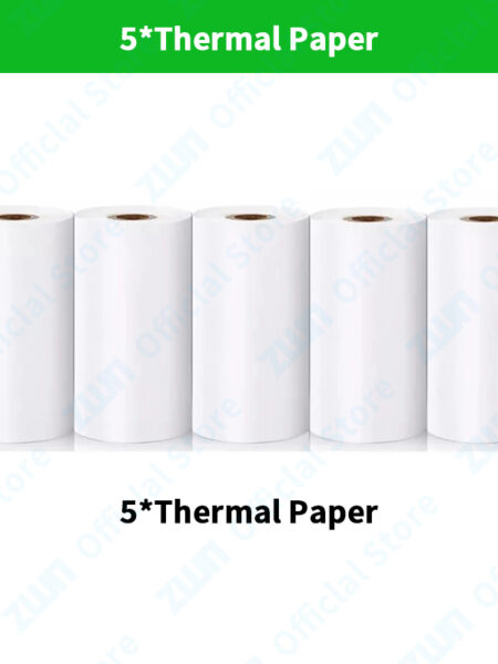 ZWN Portable Bluetooth Mini Printer Mobile Phone Photo Title Note Print Pocket Student Error Label Printer for Children's Gifts