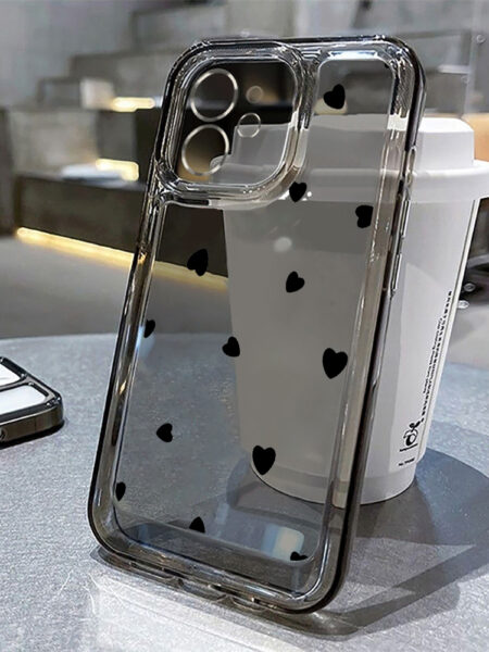 Love Heart Phone Case For iPhone 15 Case iPhone 11 12 13 14 Pro Max XR XS Max X 7 8 14 15 Plus SE 2020 Soft Silicone Cover Funda