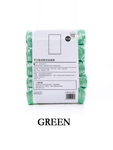 5 Rolls 1 pack 100Pcs Household Disposable Trash Pouch Kitchen Storage Garbage Bags Cleaning Waste Bag Plastic Bag