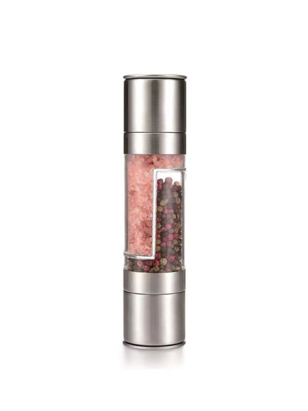 Pepper Mill Grinder 2 In 1 Pepper Mill Manual Stainless Steel Salt Pepper Grinder Seasoning Kitchen Tools Grinding for Cooking
