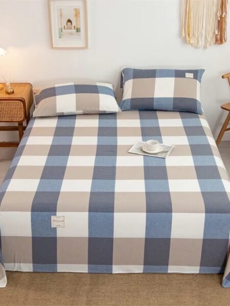 Bed Sheet Cover 120x210cm Solid Twin Size Bed Sheets Beds Fabric Single Double Sheet Home Sheets for Bed Flat Bed Sheet
