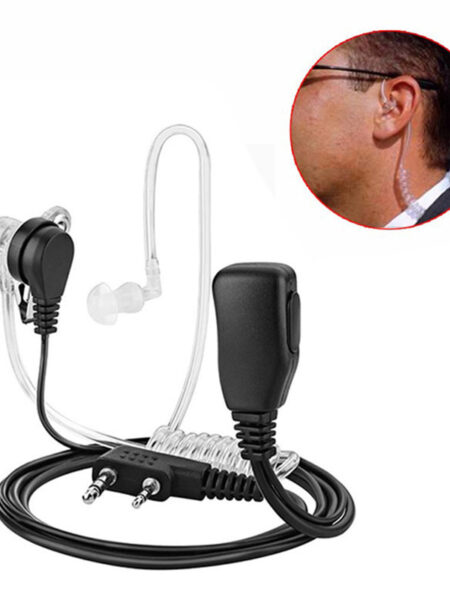 1Pcs Air Acoustic Tube Headset For Baofeng Radio Walkie Talkie K Port Earphone PTT With Microphone For UV-5R 888s Guard Earbuds