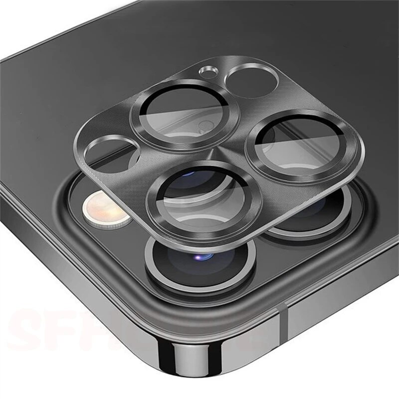 Camera Lens Protectorfor iPhone 11 15 14 12 13 Pro Max Titanium Metal Camera Cover Screen Metal Glass For iPhone 14 15 Pro MAX