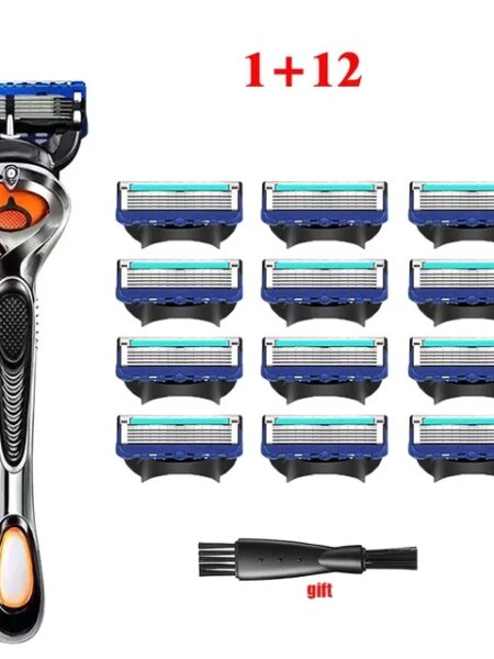 4-12pcs 5-layer Razor Blades Replacement Blade For Men Shavers Shaving Safety Razor Skin Protection Classic Reusable Blade Razor