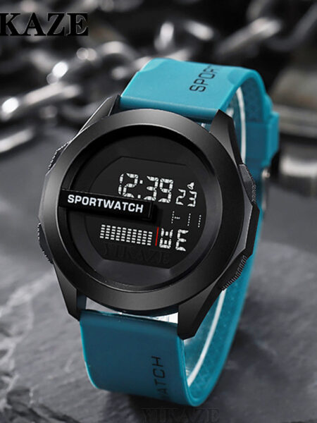 YIKAZE Sport Watch for Men Military Digital Watch Stopwatch Luminous Date Week Waterproof Men's Clock Electronic Wristwatch