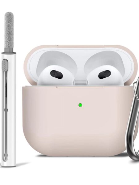 AirPods Pro Case Cover with Cleaner Kit,Soft Silicone Protective Case for Apple AirPod Pro 2nd/1st Generation Case for Women Men