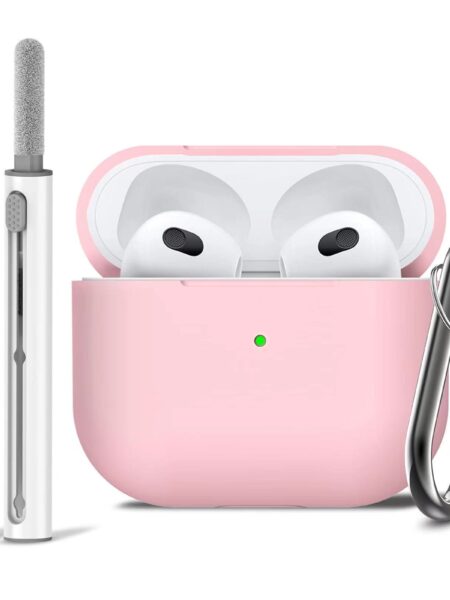 AirPods Pro Case Cover with Cleaner Kit,Soft Silicone Protective Case for Apple AirPod Pro 2nd/1st Generation Case for Women Men