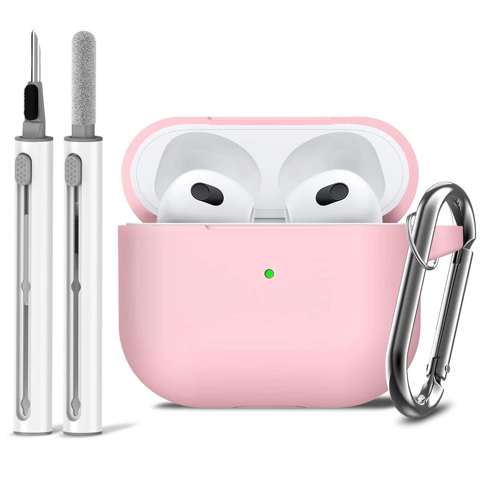 AirPods Pro Case Cover with Cleaner Kit,Soft Silicone Protective Case for Apple AirPod Pro 2nd/1st Generation Case for Women Men