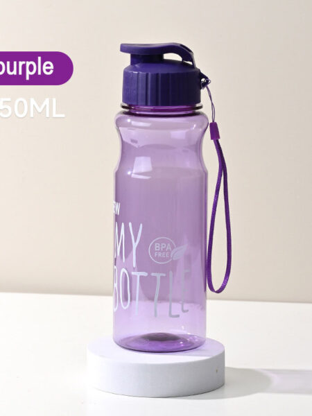 550ML Transparent Water Bottle Portable Sport Cup for Drinking Kitchen Tools Water Bottle for Outdoor School Travel Girl Boy Cup
