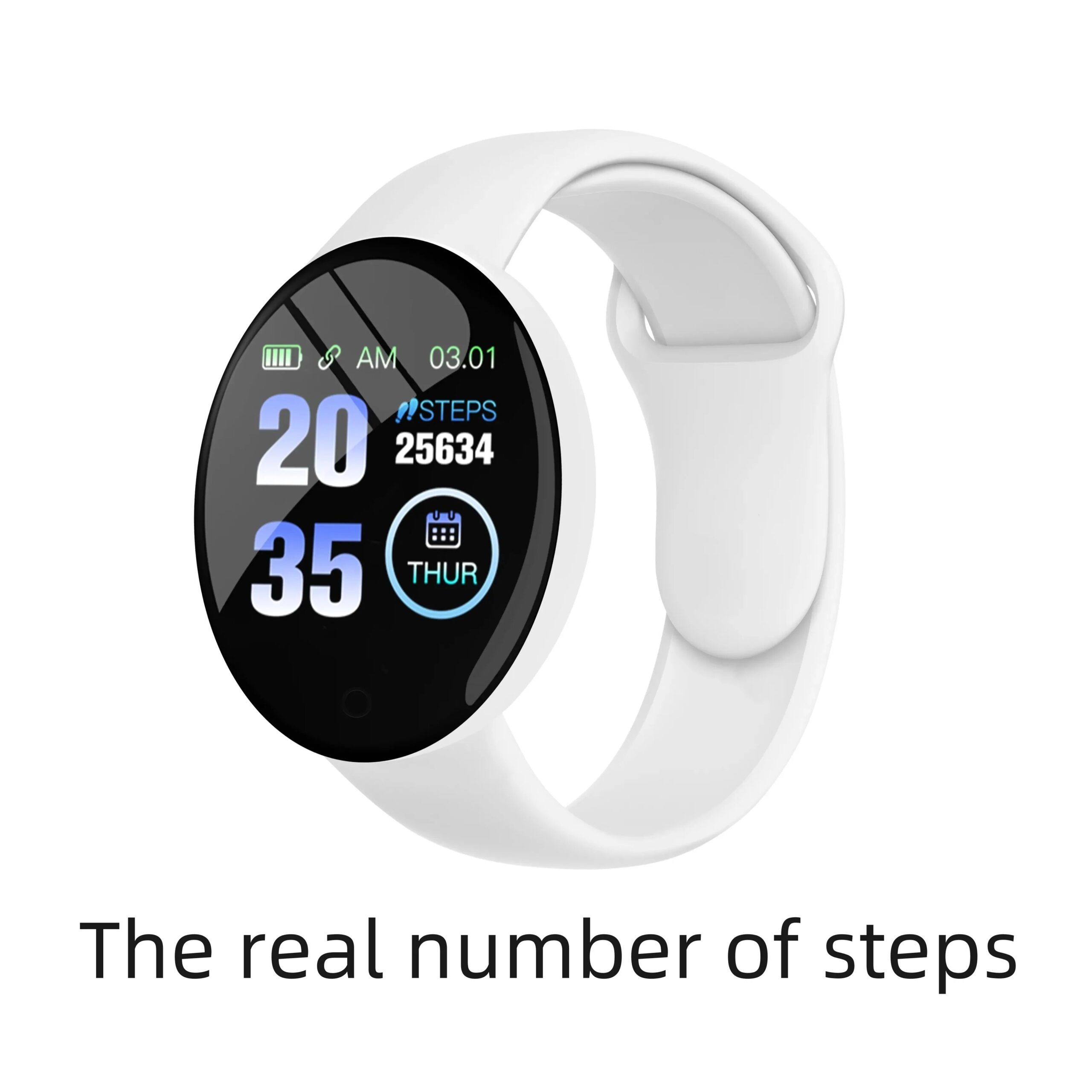 B41 Real Stepcount Smart Watch Multi Function Step Connected Smart Watch For Men And Women Suitable For And Android