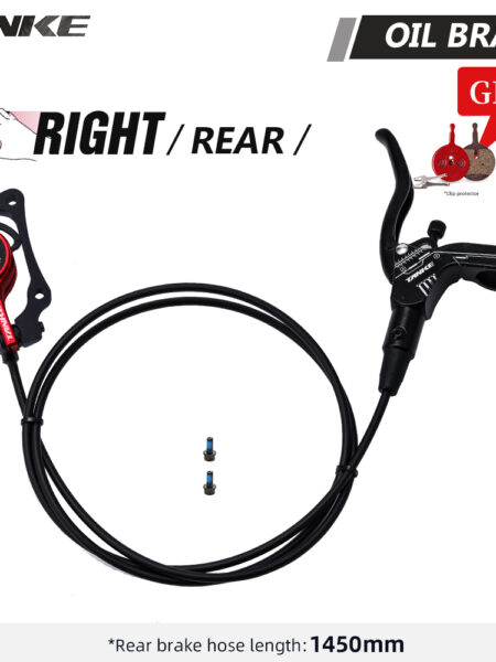 MTB Bike Hydraulic Disc Brake Oil Pressure Caliper Clamp Brake 160mm Front Rear handle A B-pillar CNC bicycle Accessories upgrad