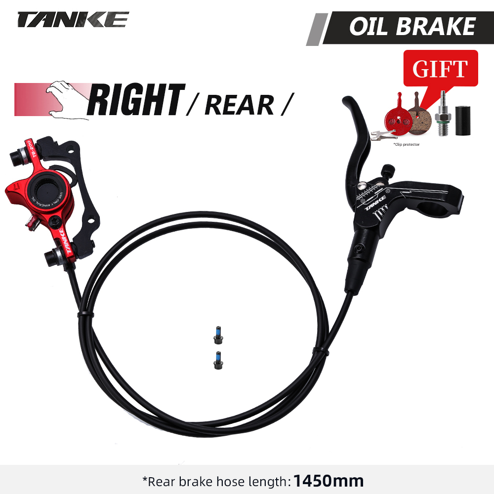 MTB Bike Hydraulic Disc Brake Oil Pressure Caliper Clamp Brake 160mm Front Rear handle A B-pillar CNC bicycle Accessories upgrad