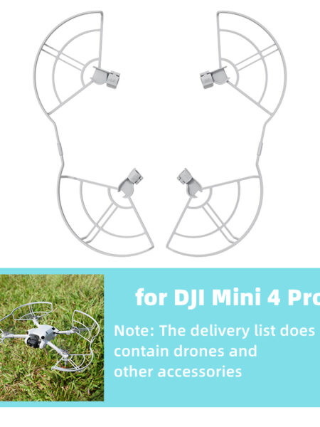 BRDRC Propeller Guard for DJI Mini 4 Pro Drone Quick Release Propellers Protector Props Wings Blades Paddle Cage Cover Accessory