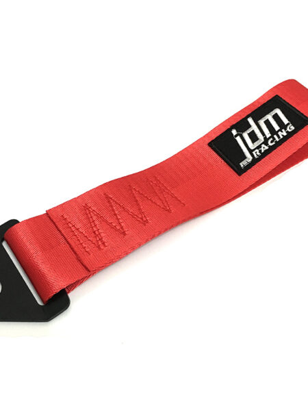 High-Strength Nylon Tow Strap Universal JDM RACING Car Tow Auto Trailer Ropes Front and Rear Bumper Trailer Towing Strap Decor