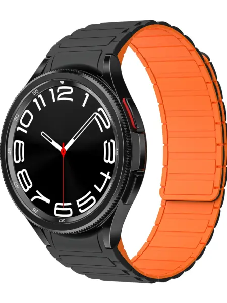 No Gaps Silicone Strap for Samsung Galaxy Watch 6/5/4 40mm 44mm 6 Classic 47mm 43mm Magnetic Bracelet Band Watch 5 Pro 45mm Belt