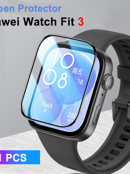 Soft Glass For Huawei Watch Fit 3 Film Cover Smartwatch Curved 9D tempered Screen Protector for huawei watch fit 2 3 accessories