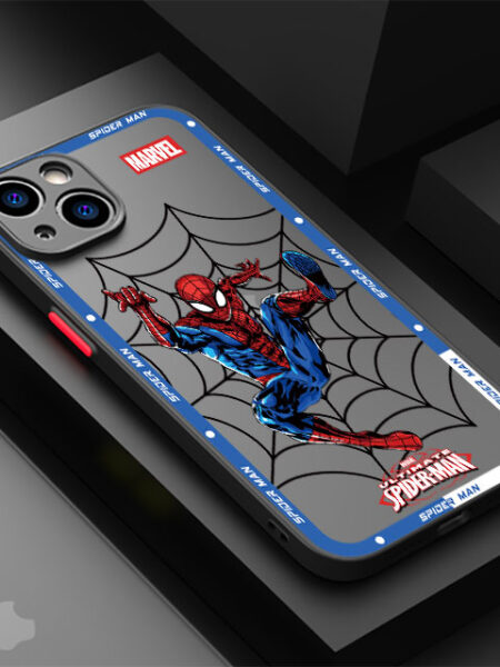 Matte Phone Case for IPhone 15 13 12 11 14 Pro Max 13Mini X XS Max XR 7 8 Plus SE(2022) Clear Cover Marvel SpiderMan Spider Gwen
