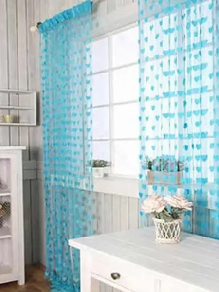 Line Heart Decor Curtains Novelty Curtains Window Living Room Curtain String Tassel Door Curtain Divider String Home Decorations