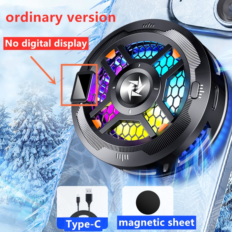 SL18 TEC Cooler Magnetic phone cooler with temperature display for iPhone Android phone tablet game cooler cooling fan