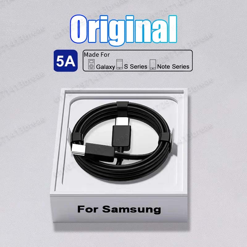 NNBILI 1-2PCS PD45W Quick Cable For Samsung Galaxy S20 S22 S23 Ultra Note 10 20 A53 54 Super Fast Charging USB Type C Data Cable