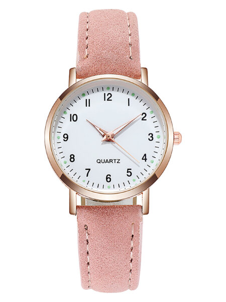 Ladies  Diamond-Studded Luminous Retro Female Watch Belt Quartz Watch