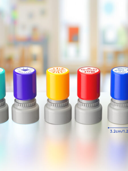 Teacher's comment Stamp Automatic inking Stamp Teacher's comment Light sensitive stamp Circular educational behavior stamp Corre