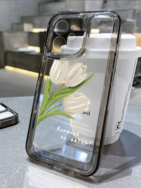 Clear Phone Case For iPhone 11 Case For iPhone 13 15 14 12 Pro Max XR XS Max X 7 8 14 15 Plus SE 2020 Silicone Soft Flower Cover