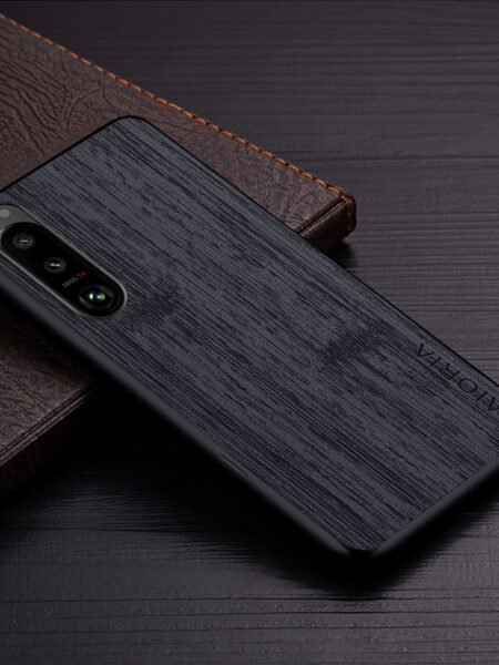 Case for Sony Xperia 1 5 10 ACE III II 2 5G funda bamboo wood pattern Leather  cover Luxury coque for Sony Xperia 5 III case