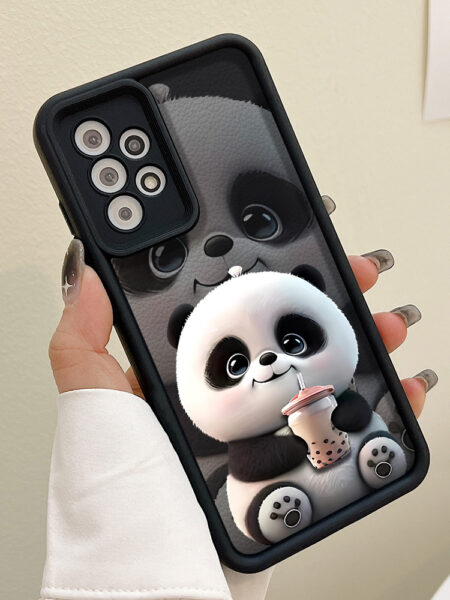 Cartoon Panda Case For Samsung A53 A55 A52 A54 5G A13 A14 A15 A12 A32 A33 A34 A35 A21S A51 Cover S24 S23 Ultra S22 Plus S20 FE