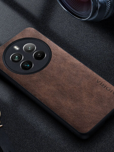 Premium Luxury leather Phone Case for Realme 12 Pro Plus 5G Funda Business Style Solid color Phone cover for realme 12 plus