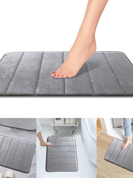 Flannel Floor Mat Sponge Carpet Floor Mat Household Water Absorbent Non Slip Foot Mat super absorbent anti slip bath mat