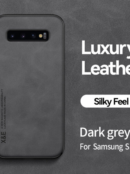 Luxury Leather Shockproof Phone Case For Samsung Galaxy S8 S9 S10 S10E Note 8 9 10 Plus 20 Ultra Car Magnetic Cover