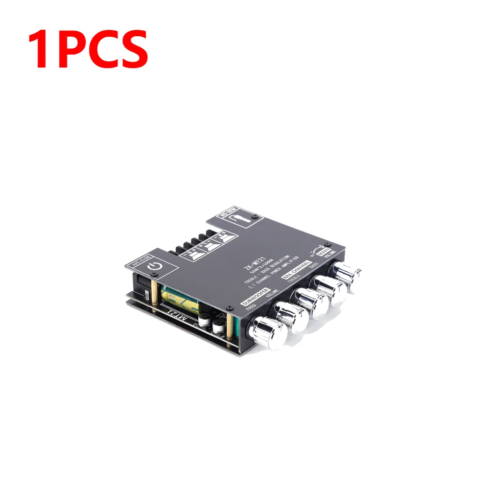 1-5pcs ZK-MT21 2.1Channel Bluetooth Amplifier Board 50Wx2+100W HiFi Subwoofer Stereo Amplifier Board C15H/C50L/C100L AMP Board