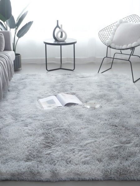 Manufacturers Wholesale Color-changing Silk Wool Living Room Sofa Carpet Bedroom Bed Tie-dye Printed Carpet Wool Blanket