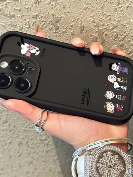 New Cartoon S-Snoopyes Phone Case For iPhone 15 14 13 12 11 mini Pro Max 8 7 6S XR X XS Plus SE20 Anti Drop Silicone Soft Covers