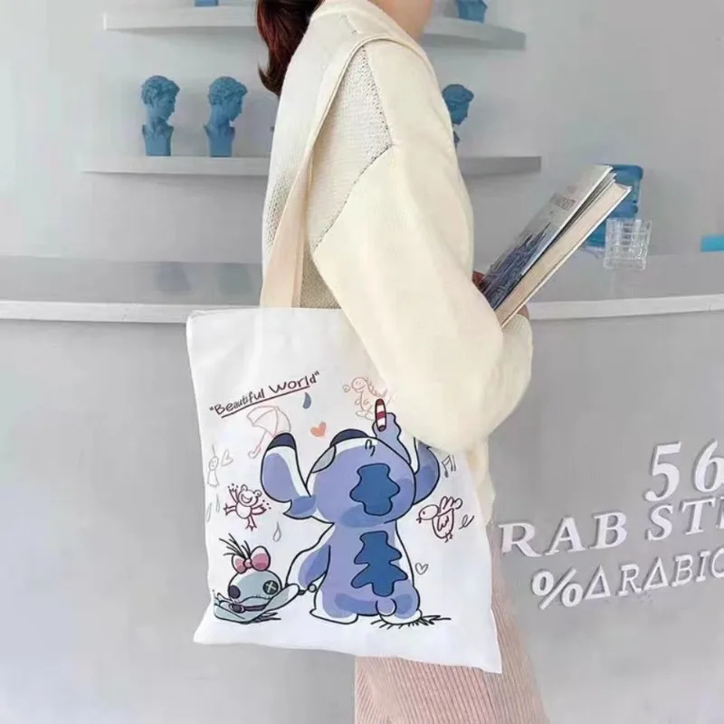 Stitch bag crossbody bag STITCH cartoon peripheral cute canvas bag shoulder bag Lilo and Baby same shopping bag