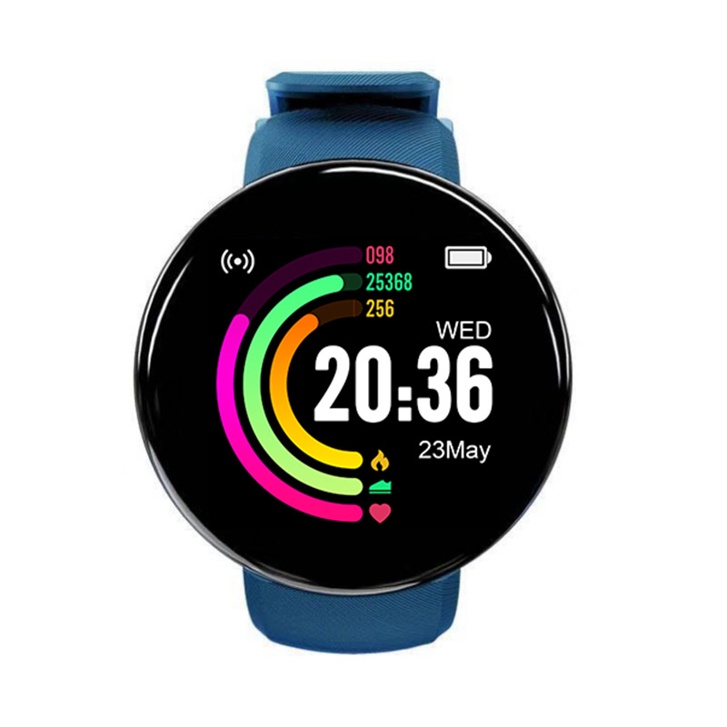 2024 New Smart Watch Men Women Smart Bracelet LED D18 Smartwatch Waterproof Smart Touch Screen Bracelet