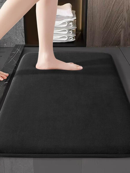 Absorbent Floor Mat Non Slip Bath Mat Anti Slip Coral Velvet Bathroom Floor Mat Door Mat Home Decoration